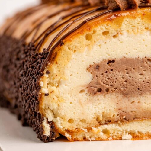 pasteleria madrid artesanal tartas postres brazo trufa detalle