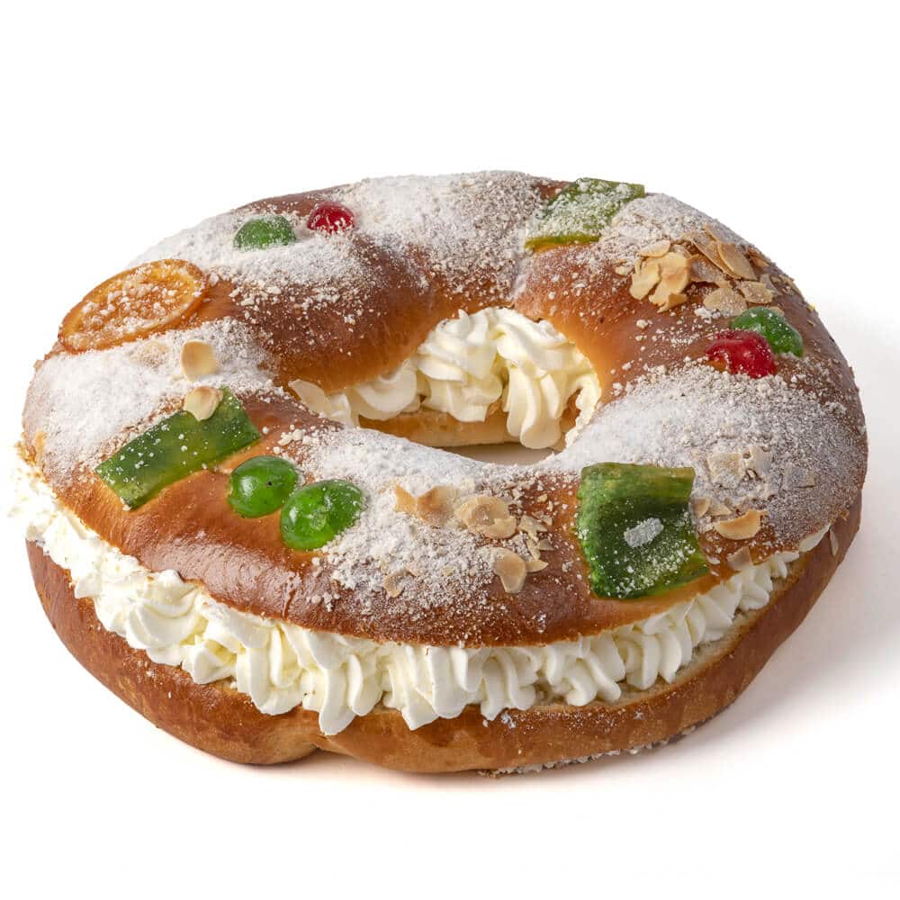 pasteleria madrid artesanal dulces temporada navidad roscon reyes relleno nata