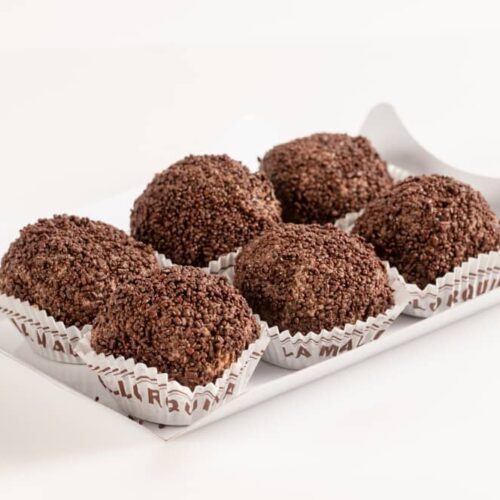 pasteleria madrid artesanal especialidades caja 6 trufas grandes de chocolate