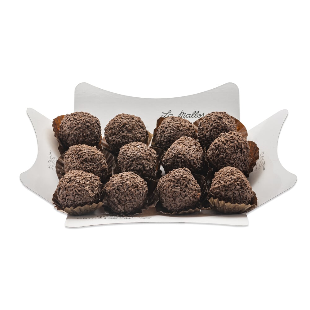 pasteleria madrid artesanal bomboneria bombones especialidades chocolates trufas de chocolate pequenas 12 unidades