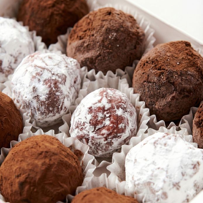 trufas sabores de la mallorquina primer plano